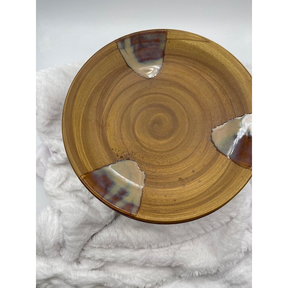 Vintage Sango Splash Brown Set of Four Dinner Plates 11" - Picture 2 of 9
